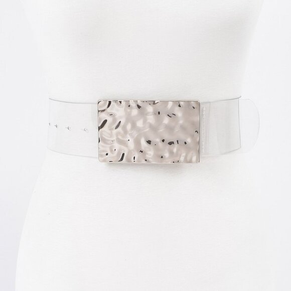 Vintage Metal Buckle Clear Belt - Picture 4 of 4